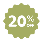 20% Off Sign